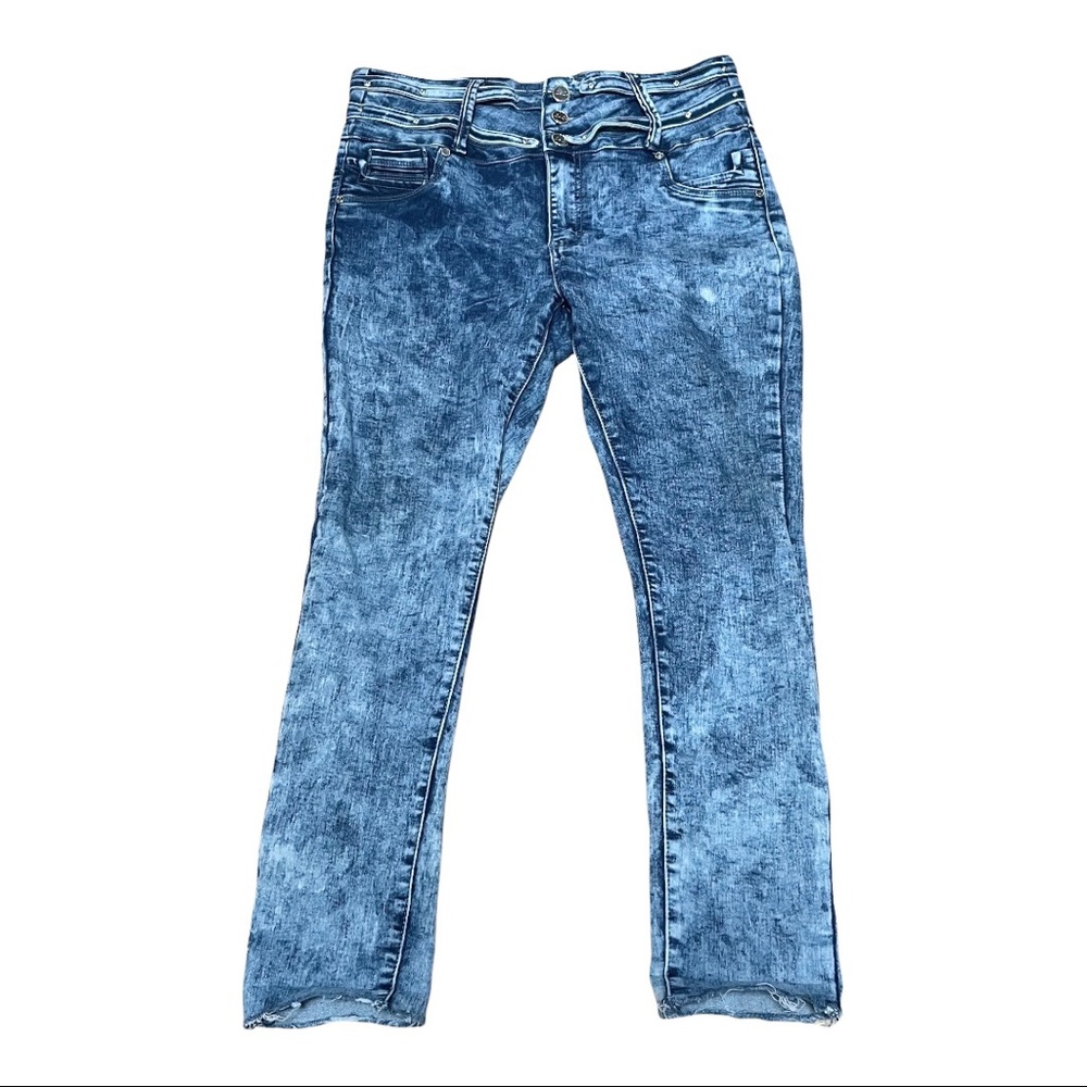 LOLO acid wash jeans